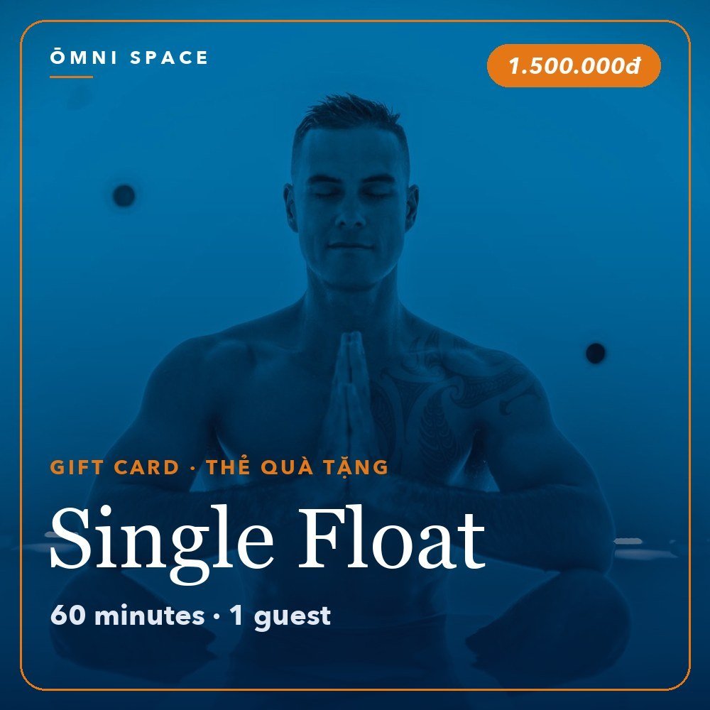 Ōmni Space gift card: Single Float 60 minutes