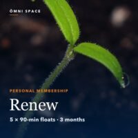 Ōmni Space Renew membership: 5 × 90-minute floats