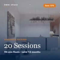 Ōmni Space shareable package: 20 float sessions