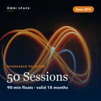 Ōmni Space shareable package: 50 float sessions